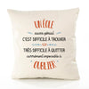 Housse de Coussin Premium Un Éole Aussi génial - Coton Canvas Fairtrade Beige Idée Cadeau Décoration Canapé