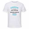 Maillot de Sport Homme pour Un Bibliothecaire Formidable Blanc - T-Shirt Respirant Polyester Manches Courtes - Cadeau Sportif Anniversaire Noël Fête des Pères