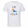 Maillot de Sport Homme Ski C'est La Vie - T-Shirt Respirant Polyester Manches Courtes - Cadeau Sportif Anniversaire Noël Fête des Pères