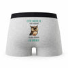 Caleçon Cette Maitre De Stage Caractère de Cochon - Humour Boxer Gris Idée Cadeau