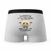 Caleçon Florentin Agneau - Humour Boxer Gris Idée Cadeau