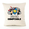 Housse de Coussin Premium Super Comptable - Coton Canvas Fairtrade Beige Idée Cadeau Décoration Canapé