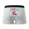 Caleçon Entrepreneuse - Humour Boxer Gris Idée Cadeau Passion