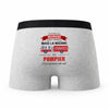 Caleçon Maman Pompier - Humour Boxer Gris Idée Cadeau Fête des Pères