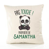 Housse de Coussin Premium Samantha Pas Touche Panda - Coton Canvas Fairtrade Beige Idée Cadeau Décoration Canapé 40x40