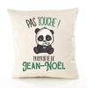 Housse de Coussin Premium Jean-Noel Pas Touche Panda - Coton Canvas Fairtrade Beige Idée Cadeau Décoration Canapé 40x40