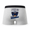 Caleçon E - Sport Pro Gamer - Humour Boxer Gris Idée Cadeau Passion
