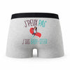 Caleçon Baby Sitter - Humour Boxer Gris Idée Cadeau Passion