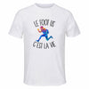 Maillot de Sport Homme Football Americain C'est La Vie - T-Shirt Respirant Polyester Manches Courtes - Cadeau Sportif Anniversaire Noël Fête des Pères
