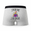 Caleçon Cirque - Humour Boxer Gris Idée Cadeau Passion