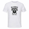 Maillot de Sport Homme Ski Octogenaire - T-Shirt Respirant Polyester Manches Courtes - Cadeau Sportif Anniversaire Noël Fête des Pères