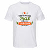 Maillot de Sport Homme Meilleur Oncle Super Pouvoir Cadeau Anniversaire Noël Fête des Pères T-Shirt Respirant Polyester
