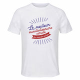 Maillot de Sport Homme Manutentionnaire Cariste Meilleur Monde - T-Shirt Respirant Polyester Manches Courtes - Cadeau Sportif Anniversaire Noël Fête des Pères