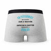 Caleçon Un Poissonnier Formidable - Humour Boxer Gris Idée Cadeau