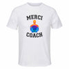 Maillot de Sport Homme pour Merci Coach 2 Coach - T-Shirt Respirant Polyester Manches Courtes - Cadeau Sportif Anniversaire Noël Fête des Pères