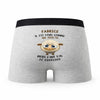 Caleçon Fabrice Agneau - Humour Boxer Gris Idée Cadeau