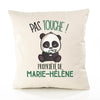 Housse de Coussin Premium Marie-Helene Pas Touche Panda - Coton Canvas Fairtrade Beige Idée Cadeau Décoration Canapé 40x40