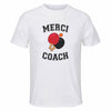 Maillot de Sport Homme pour Merci Ping Pong Coach - T-Shirt Respirant Polyester Manches Courtes - Cadeau Sportif Anniversaire Noël Fête des Pères
