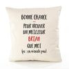 Housse de Coussin Premium Brian ça n'existe Pas Homme - Coton Canvas Fairtrade Beige Idée Cadeau Décoration Canapé
