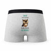 Caleçon Salah Le Plus Chouette - Humour Boxer Gris Idée Cadeau