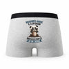 Caleçon Mohamed-Amine Panda Grain - Humour Boxer Gris Idée Cadeau