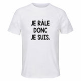 Maillot de Sport Homme Je Rale Donc Je suis - T-Shirt Respirant Polyester Manches Courtes - Cadeau Sportif Anniversaire Noël Fête des Pères