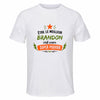 Maillot de Sport Homme Meilleur Brandon Super Pouvoir Cadeau Anniversaire Noël Fête des Pères T-Shirt Respirant Polyester