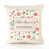 Housse de Coussin Femme Mathématicienne exceptionnelle Motif Floral déco Salon canapé Chambre Cadeau Femme Anniversaire noël Coussin décoratif Motif Floral