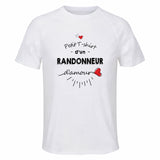 Maillot de Sport Homme Randonneur Damour - T-Shirt Respirant Polyester Manches Courtes - Cadeau Sportif Anniversaire Noël Fête des Pères