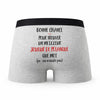 Caleçon Joueur De Petanque ça n'existe Pas Homme - Humour Boxer Gris Idée Cadeau