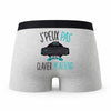 Caleçon Clavier Jeux Pc - Humour Boxer Gris Idée Cadeau Passion