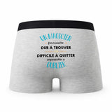 Caleçon Un Magicien Formidable - Humour Boxer Gris Idée Cadeau