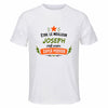 Maillot de Sport Homme Meilleur Joseph Super Pouvoir Cadeau Anniversaire Noël Fête des Pères T-Shirt Respirant Polyester