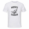 Maillot de Sport Homme pour Merci Golf Coach - T-Shirt Respirant Polyester Manches Courtes - Cadeau Sportif Anniversaire Noël Fête des Pères