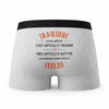 Caleçon Un Militaire Aussi Génial - Humour Boxer Gris Idée Cadeau
