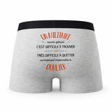 Caleçon Un Militaire Aussi Génial - Humour Boxer Gris Idée Cadeau