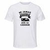 Maillot de Sport Homme Caravane Sexagenaire - T-Shirt Respirant Polyester Manches Courtes - Cadeau Sportif Anniversaire Noël Fête des Pères