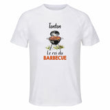 Maillot de Sport Homme pour Tonton BBQ - T-Shirt Respirant Polyester Manches Courtes - Cadeau Sportif Anniversaire Noël Fête des Pères