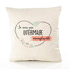 Housse de Coussin Premium Intérimaire irremplaçable - Coton Canvas Fairtrade Beige Idée Cadeau Décoration Canapé 40x40