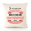 Housse de Coussin Premium ergothérapeute Superwomen - Coton Canvas Fairtrade Beige Idée Cadeau Décoration Canapé