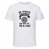 Maillot de Sport Homme Tir A L Arc Octogenaire - T-Shirt Respirant Polyester Manches Courtes - Cadeau Sportif Anniversaire Noël Fête des Pères