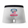Caleçon Maman Americaine - Humour Boxer Gris Idée Cadeau Fête des Pères