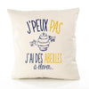 Housse de Coussin Premium Abeilles Apiculture Version Blanc - Coton Canvas Fairtrade Beige Idée Cadeau Décoration Canapé
