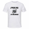Maillot de Sport Homme Mecanique J'peux Pas - T-Shirt Respirant Polyester Manches Courtes - Cadeau Sportif Anniversaire Noël Fête des Pères