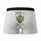 Caleçon Guitare - Humour Boxer Gris Idée Cadeau Passion