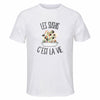 Maillot de Sport Homme Sushis C'est La Vie - T-Shirt Respirant Polyester Manches Courtes - Cadeau Sportif Anniversaire Noël Fête des Pères