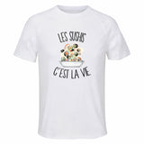 Maillot de Sport Homme Sushis C'est La Vie - T-Shirt Respirant Polyester Manches Courtes - Cadeau Sportif Anniversaire Noël Fête des Pères
