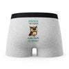 Caleçon Priscillia la Plus Chouette - Humour Boxer Gris Idée Cadeau