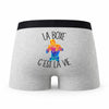 Caleçon Boxe - Humour Boxer Gris Passion Idée Cadeau