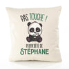 Housse de Coussin Premium Stephane Pas Touche Panda - Coton Canvas Fairtrade Beige Idée Cadeau Décoration Canapé 40x40